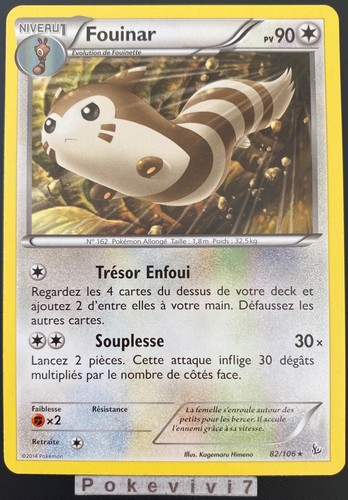 Carte pokemon fouinar 106 - carte,