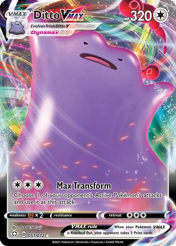 Ditto vmax 051 072 pokemon - vmax,