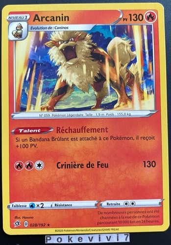 Carta pokémon arcanin - pokémon, 028/192