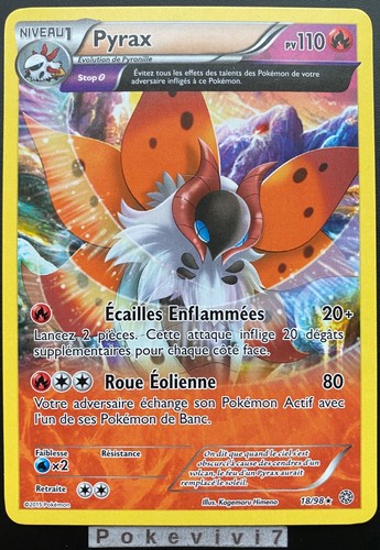 Carta pokemon pyrax - carta,