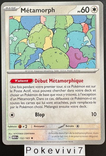 Carta pokemon metamorph - carta,
