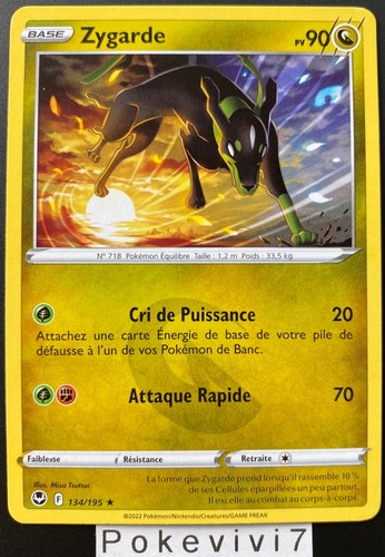 Carta pokemon zygarde 134 - carta, 134/195