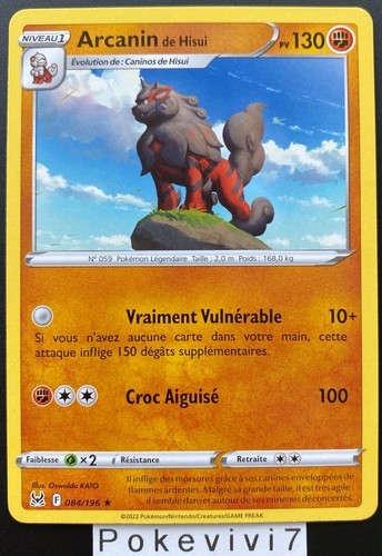 Carta pokémon arcanin 084 - carta,