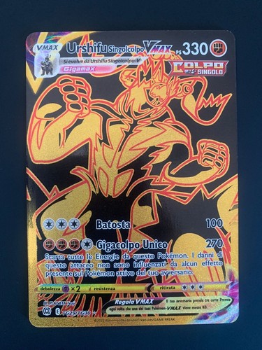 Carta pokémon urshifu - carta,