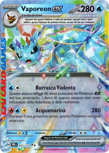 Vaporeon 023 131 pre - 023/131,