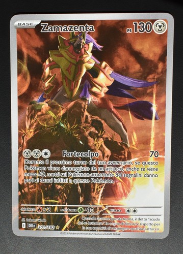 Carta pokemon zamazenta - carta,