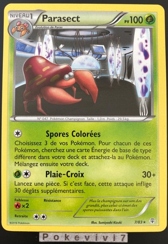 Carte pokemon parasect 83 - pokemon,
