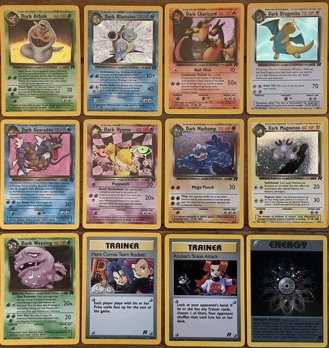 Lotto carte pokemon old team - carte,