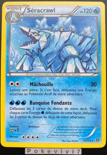 Carte pokemon seracrawl 114 - pokemon,