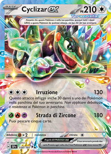Carta pokémon cyclizar - carta, ex